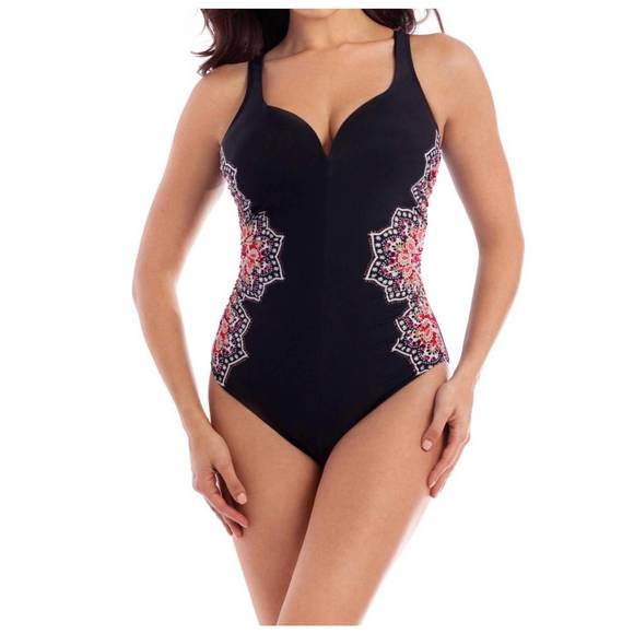 NEW MIRACLESUIT temptress one piece swimsuit in mandala